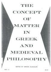 book The concept of matter in Greek and medieval philosophy