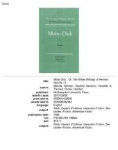 book Moby Dick, or The Whale: Volume 6, Scholarly Edition (Melville)