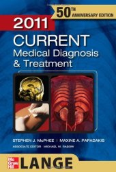 book CURRENT Medical Diagnosis and Treatment 2011, 50th Edition