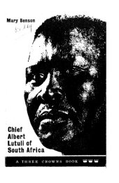 book Chief Albert Lutuli of South Africa (Three crowns books)