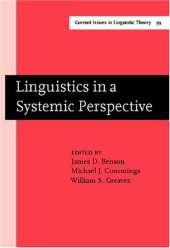 book Linguistics in a Systemic Perspective