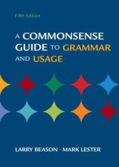 book A Commonsense Guide to Grammar and Usage, 5th Edition