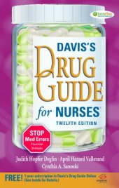 book Davis's Drug Guide for Nurses, 12th Edition