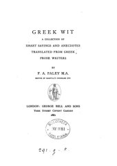 book Greek Wit: A Collection of Smart Sayings and Anecdotes Translated from Greek Prose Writers
