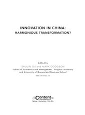 book Innovation in China: harmonious transformation?