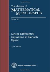 book Linear Differential Equations in Banach Space (Translations of Mathematical Monographs)