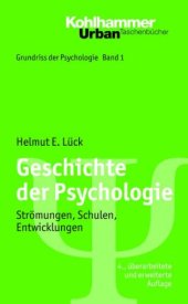 book Geschichte der Psychologie. Strömungen, Schulen, Entwicklungen, 4. Auflage