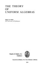 book The Theory of Uniform Algebras