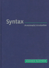 book Syntax: A Minimalist Introduction