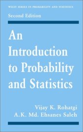 book An Introduction to Probability and Statistics (Wiley Series in Probability and Statistics)