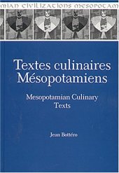 book Textes culinaires Mésopotamiens