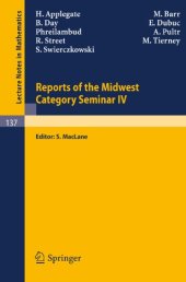 book Reports of the Midwest Category Seminar IV