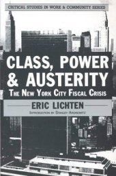 book Class, power, & austerity: the New York City fiscal crisis