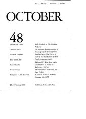 book October journal No.48 Spring (1989)