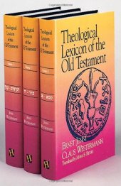 book Theological Lexicon of the Old Testament (3 Vol. Set)