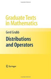 book Distributions and Operators