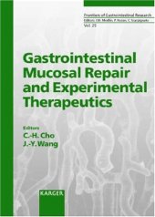 book Gastrointestinal mucosal repair and experimental therapeutics