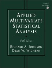 book Applied multivariate statistical analysis, 5th Edition