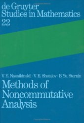 book Methods of noncommutative analysis: theory and applications