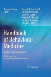 book Handbook of Behavioral Medicine: Methods and Applications