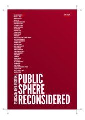 book Public Sphere Reconsidered: Theories and Practices