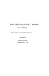 book Culture and Society in Plato’s Republic