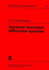 book Stochastic Functional Differential Equations (Chapman & Hall CRC Research Notes in Mathematics Series)