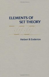 book Elements of set theory vol 1