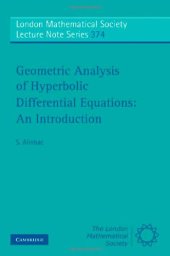 book Geometric analysis of hyperbolic differential equations: an introduction