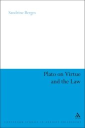 book Plato on Virtue and the Law