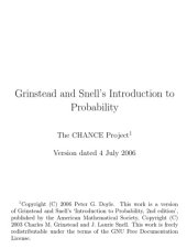 book Grinstead and Snell's Introduction to Probability