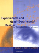 book Experimental and Quasi-Experimental Designs for Generalized Causal Inference