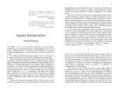 book Against Interpretation