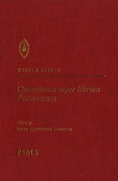 book Quaestiones super librum Posteriorum (Studies and Texts)