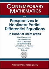 book Perspectives in Nonlinear Partial Differential Equations: In Honor of Haim Brezis (Contemporary Mathematics)