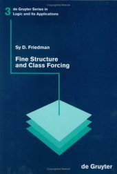 book Fine Structure and Class Forcing