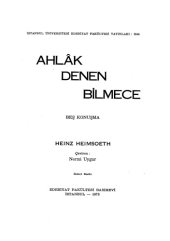 book Ahlak denen bilmece: 5 konuşma