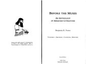 book Before the Muses: An Anthology of Akkadian Literature, Volume 1: Archaic, Classical, Mature, Second edition