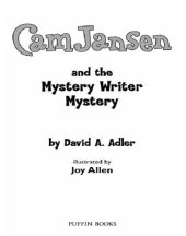 book Cam Jansen and the Mystery Writer Mystery