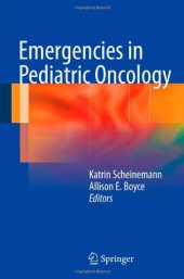 book Emergencies in Pediatric Oncology