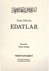 book Arap dilinde edatlar