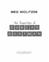 book The Fingertips of Duncan Dorfman