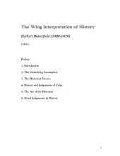 book The Whig Interpretation of History