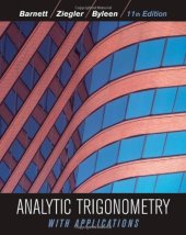 book Analytic Trigonometry with Applications, 11th