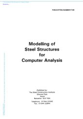 book Modelling of Steel Structures for Computer Analysis