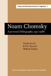 book Noam Chomsky: a personal bibliography, 1951-1986