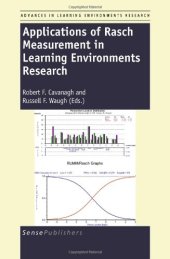 book Applications of Rasch Measurement in Learning Environments Research