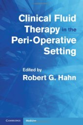 book Clinical Fluid Therapy in the Peri-Operative Setting