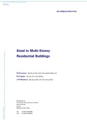 book Steel in multi-storey residential buildings