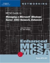 book Managing a Microsoft Windows Server 2003 Network, Enhanced